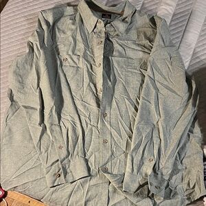Men's Casual Button Down Shirt - Green